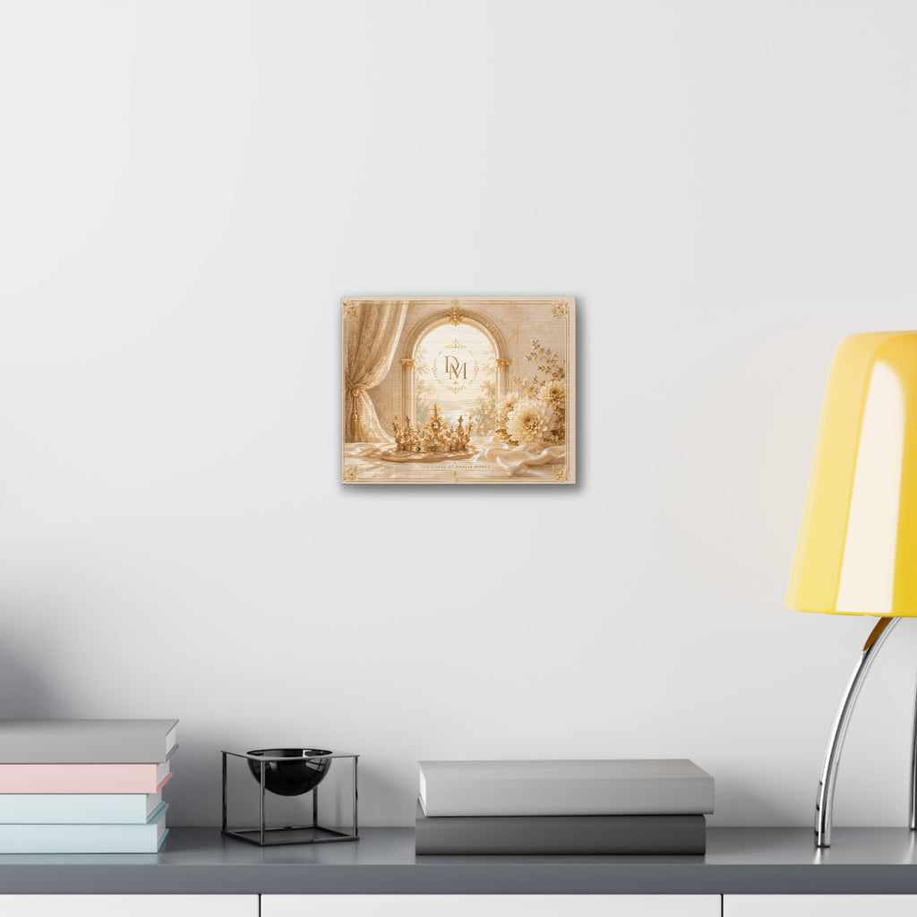 Regal Floral Crown Canvas Wall Art