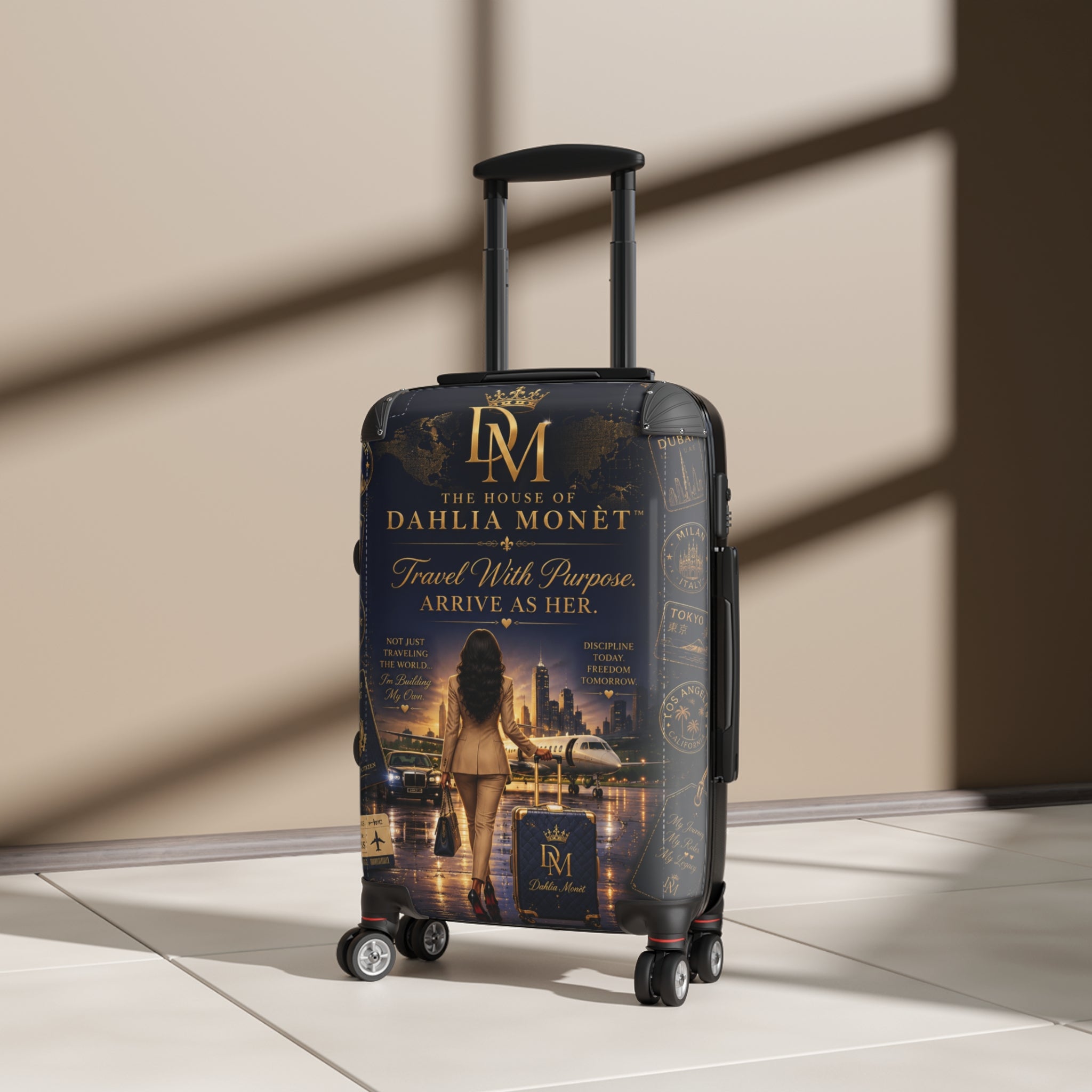 Dahlia Monet 'Travel With Purpose' Carry-On Suitcase