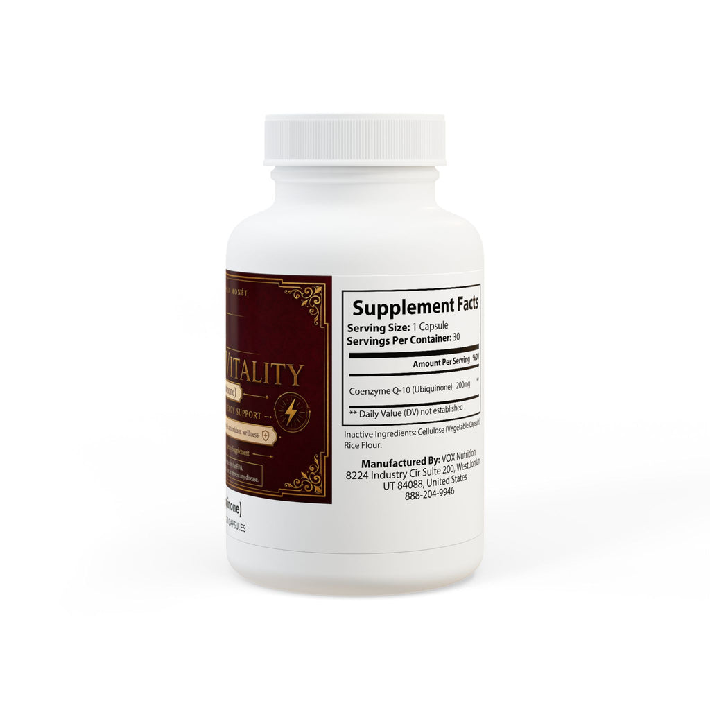 CoQ10 (Ubiquinone) Supplement (30 Capsules)