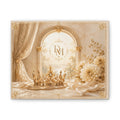 Regal Floral Crown Canvas Wall Art