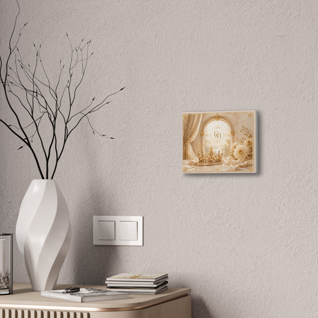 Regal Floral Crown Canvas Wall Art