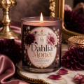 Dahlia Monet Scented Candle Set with Matches & Wick Trimmer