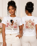 Dahlia Monet Floral Portrait Tee