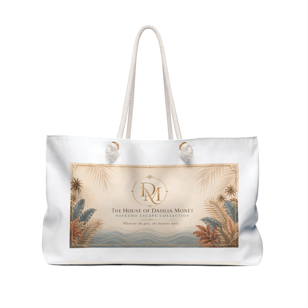 Dahlia Monét Escape Weekender Bag — Tropical Vintage Travel Tote