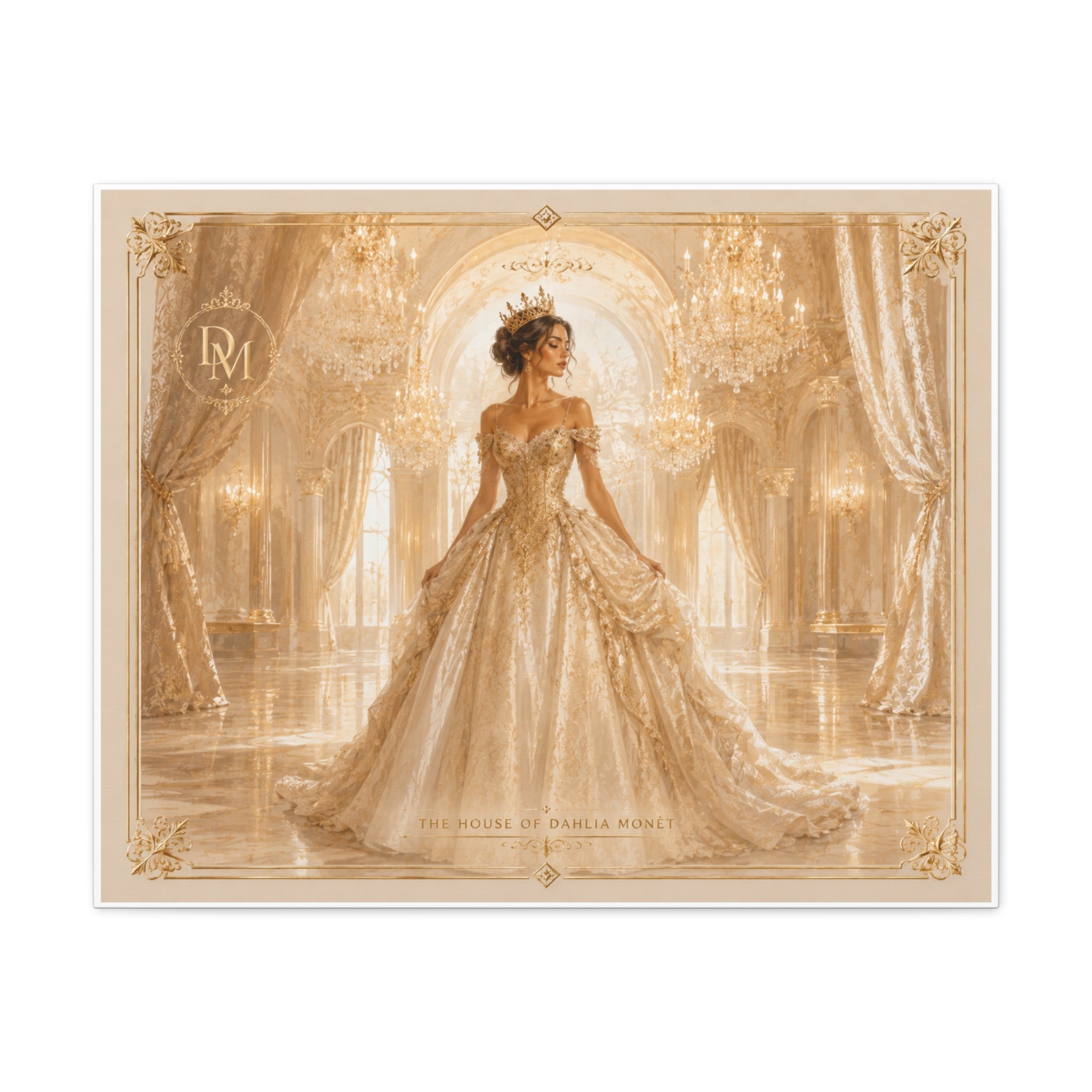 Elegance in Bloom — Matte Canvas Print