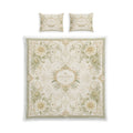 Vintage Floral Cotton Bed Set – Elegant Duvet Cover & Pillowcases (Victorian Lace Garden Design)