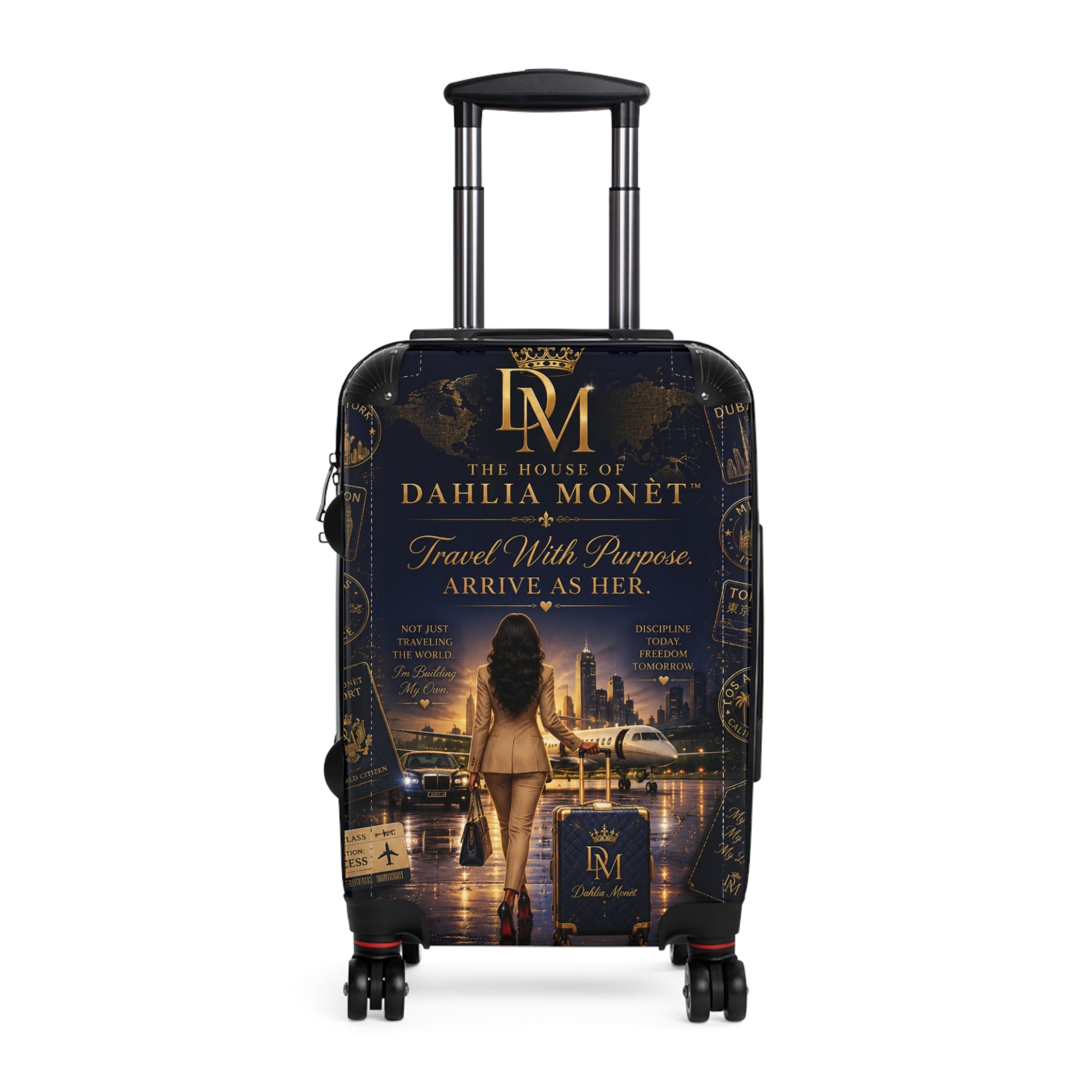 Dahlia Monet 'Travel With Purpose' Carry-On Suitcase