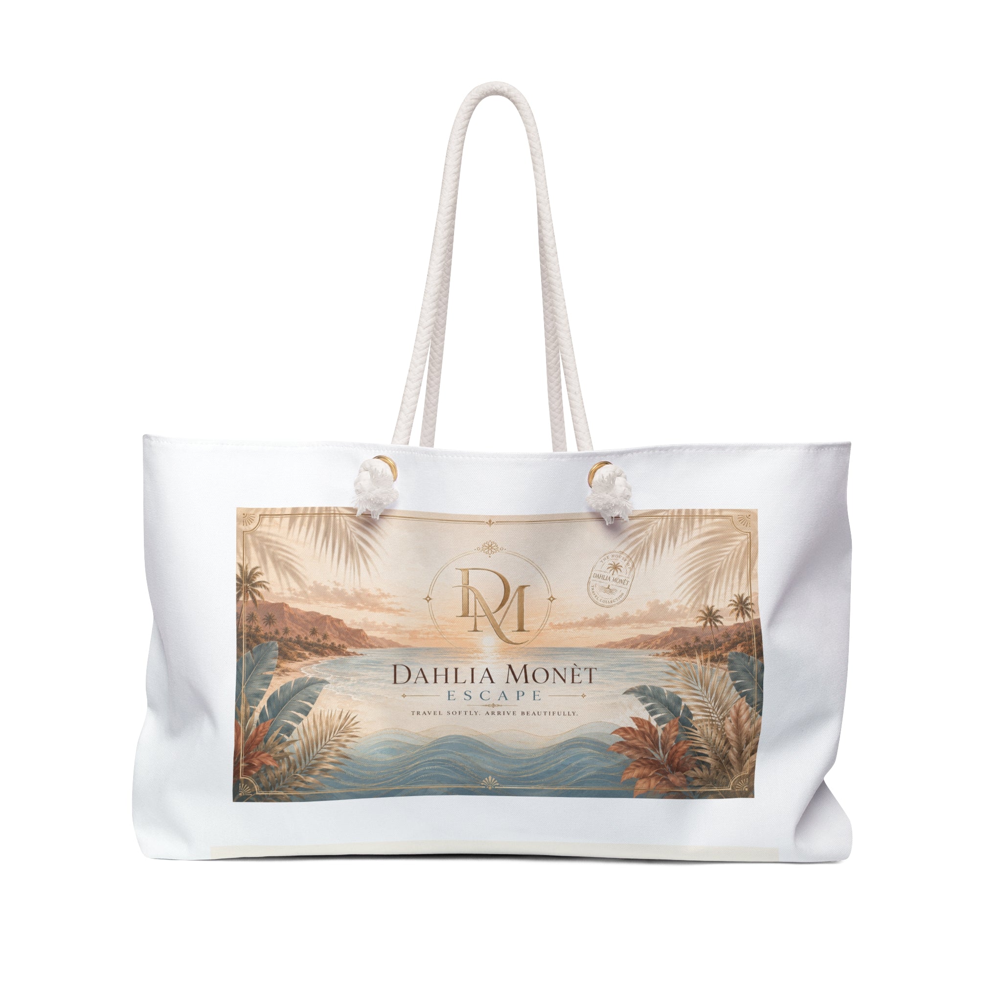 Dahlia Monét Escape Weekender Bag — Tropical Vintage Travel Tote