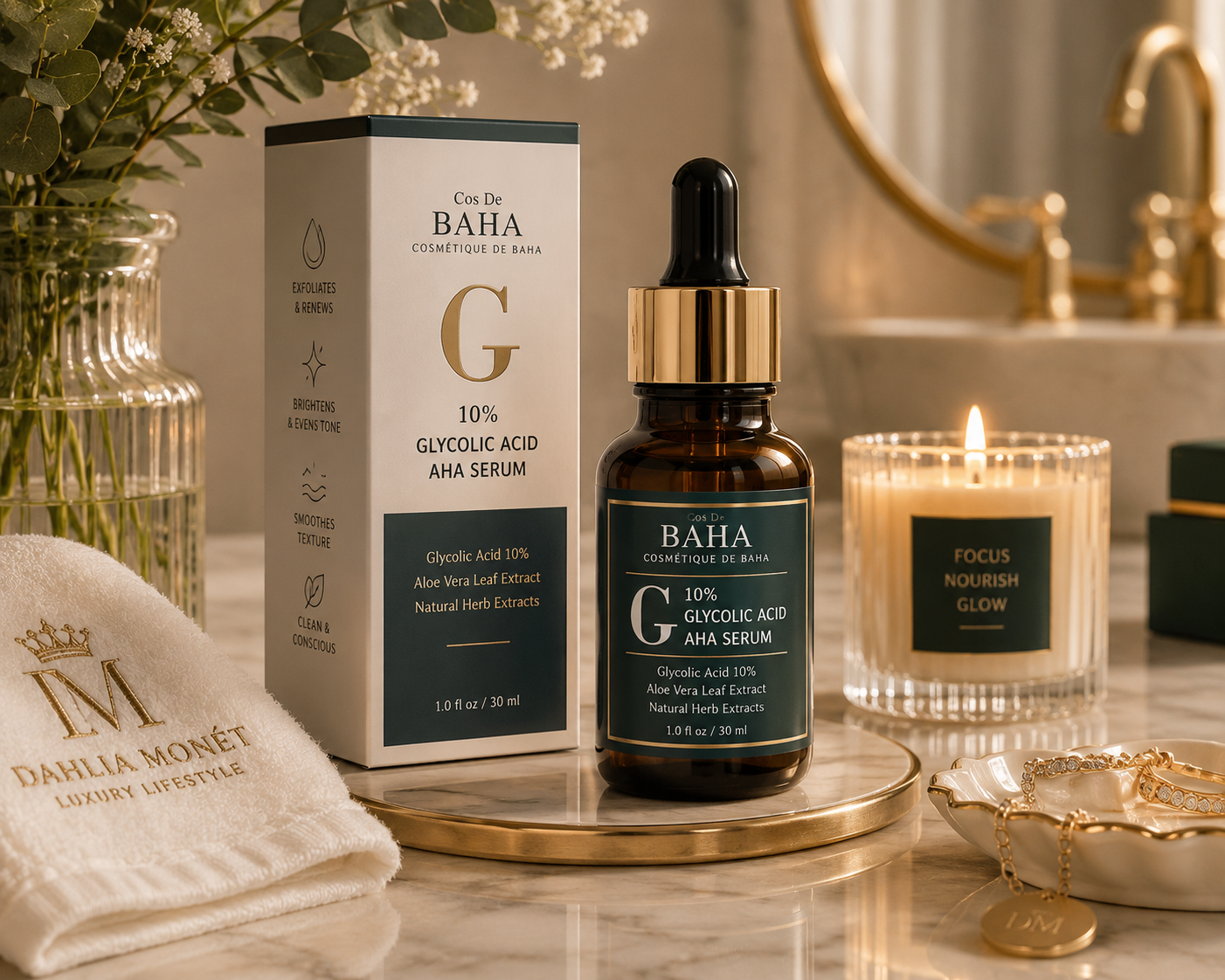 Cos De BAHA - Glycolic Acid 10% AHA Serum
